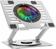 Podstawka Wozinsky CoolBase RGB chłodząca z obrotem 360° do laptopa Silver (5907769387708) - obraz 4