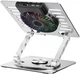 Podstawka Wozinsky CoolBase RGB chłodząca z obrotem 360° do laptopa Silver (5907769387708) - obraz 5