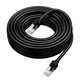Інтернет кабель (Патч-корд) HOCO US14 Gigabit network cable CAT6 1Gbps 8m Black - зображення 4