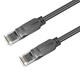 Інтернет кабель (Патч-корд) BOROFONE BUS01 Gigabit network cable CAT6 1Gbps 3m Black - зображення 1