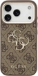 Etui do smartfona Apple iPhone 18 Pro/iPhone 17 Pro Guess 4G Strap 4G Classic Logo Metal Trims Brown (3666339676834) - obraz 2