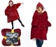 Флисовый плед с рукавами и капюшоном HUGGLE HOODIE BLANKET бордового цвета - изображение 2