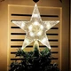 Світлодіодна LED верхівка на ялинку Вифлеємська зірка на батарейках Tree Topper Star Warm White - изображение 2