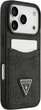 Etui portfelowe do smartfona Apple iPhone 18 Pro/iPhone 17 Pro Guess 4G Double Card Triangle Black (3666339681463) - obraz 4