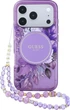 Чохол для смартфона Apple iPhone 18 Pro Max/iPhone 17 Pro Max Guess IML Flowers Pearl Strap MagSafe Purple (3666339681272) - зображення 1