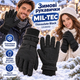 Перчатки зимние Mil-Tec Thinsulate 12530002 утепленные унисекс, усиленные ладони, регулируемые манжеты, черные Black, 2XL - изображение 1