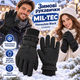 Перчатки зимние Mil-Tec Thinsulate 12530002 утепленные унисекс, усиленные ладони, регулируемые манжеты, черные Black, XL - изображение 1