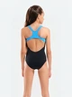Детский слитный купальник для бассейна для девочки Arena Graphic Swimsuit Swim Pro Back 011184-580 128 см Черный/Бирюзовый (3468337725473) - изображение 2