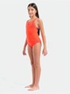 Детский слитный купальник для бассейна для девочки Arena Graphic Swimsuit Swim Pro Back 011184-370 128 см Оранжевый (3468337882022) - изображение 3