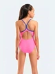 Детский слитный купальник для бассейна для девочки Arena Swimsuit Light Drop Solid 005919-988 110 см Розовый (3468337726029) - изображение 2