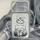 Чохол для смартфона Apple iPhone 18 Pro Max/iPhone 17 Pro Max Nimmy Lucky Fashion Cat MagSafe Grey (6980002140772) - зображення 7