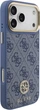 Etui do smartfona Apple iPhone 18 Pro Max/iPhone 17 Pro Max Guess 4G Strass Logo MagSafe Blue (3666339682354) - obraz 4