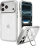 Etui do smartfona Apple iPhone 17 Pro Max/iPhone 18 Pro Max Spigen Ultra Hybrid Optik S MagSafe Clear Silver (8800337250367) - obraz 1