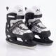 Коньки раздвижные ледовые черные SP-Sport 7677 размер 38-42 Black-White - изображение 1