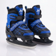Коньки раздвижные ледовые синие SP-Sport 7677 размер 38-42 Black-Blue - изображение 1