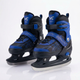 Коньки раздвижные ледовые синие SP-Sport 7677 размер 38-42 Black-Blue - изображение 2