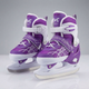 Коньки раздвижные ледовые фиолетовые SP-Sport 7677 размер 38-42 Violet-White - изображение 4