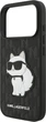 Чохол для смартфона Apple iPhone 18 Pro/iPhone 17 Pro Karl Lagerfeld Saffiano Mono Patch Choupette Black (3666339683580) - зображення 6