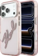 Чохол для смартфона Apple iPhone 18 Pro Max/iPhone 17 Pro Max Karl Lagerfeld IML Big Signature Resin Metal Frame Pink (3666339662134) - зображення 1
