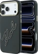 Чохол для смартфона Apple iPhone 18 Pro/iPhone 17 Pro Karl Lagerfeld IML Big Signature Resin Metal Frame Black (3666339662004) - зображення 1