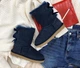 Жіночі уггі Середні Замшеві Сині з Бантами UGG Bailey Bow II Navy Suede (36, синій) - изображение 7