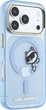 Чохол для смартфона Apple iPhone 18 Pro/iPhone 17 Pro Karl Lagerfeld Peekaboo Logo MagSafe Light Blue (3666339661885) - зображення 4