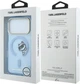 Чохол для смартфона Apple iPhone 18 Pro/iPhone 17 Pro Karl Lagerfeld Peekaboo Logo MagSafe Light Blue (3666339661885) - зображення 8