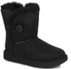 Дитячі уггі для дівчинки Середні Замша Чорні з Гудзиком Ugg Bailey Button Black (30, чорний) - зображення 1