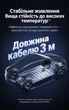 Автокомпрессор для шин UGREEN ET501 3–150 psi от прикуривателя 12 В до 10 А автостоп при заданном давлении цифровой манометр фонарь SOS чёрный и тёмно-серый с оранжевыми акцентами (35573) - изображение 6