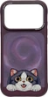 Etui do smartfona Apple iPhone 18 Pro/iPhone 17 Pro Nimmy Big Eyed Lying Cream Cat MagSafe Purple (6980002140321) - obraz 1