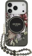 Чохол для смартфона Apple iPhone 18 Pro/iPhone 17 Pro Guess IML Flowers Pearl Strap MagSafe Black (3666339681203) - зображення 1
