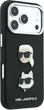 Etui do smartfona Apple iPhone 18 Pro/iPhone 17 Pro Karl Lagerfeld Saffiano with Karl & Choupette Heads Pins & Logo Black (3666339650292) - obraz 4