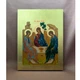 Писана грецька ікона Свята Трійця (Старозавітна) 18,6×25 см - зображення 1