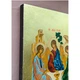 Писана грецька ікона Свята Трійця (Старозавітна) 18,6×25 см - зображення 6