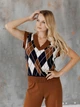 Жилет женский ARTKNIT Trio S-M Коричневый (2251930412014) - изображение 8