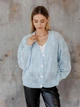 Кардиган с примесью шерсти вязаный женский ARTKNIT Кружево-кардиган L-XL Голубой (2251724462010) - изображение 7