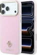 Etui do smartfona Apple iPhone 18 Pro/iPhone 17 Pro Guess Saffiano Small 4G & Classic Logo MagSafe Pink (3666339677176) - obraz 1