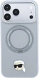 Etui do smartfona Apple iPhone 18 Pro/iPhone 17 Pro Karl Lagerfeld with Ring Stand 360 Karl Head Pin MagSafe Grey (3666339658809) - obraz 1