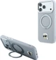 Etui do smartfona Apple iPhone 18 Pro/iPhone 17 Pro Karl Lagerfeld with Ring Stand 360 Karl Head Pin MagSafe Grey (3666339658809) - obraz 7