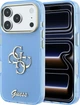 Etui do smartfona Apple iPhone 18 Pro Max/iPhone 17 Pro Max Guess IML 4G Script Metal Light Blue (3666339655839) - obraz 1