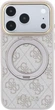 Etui do smartfona Apple iPhone 18 Pro/iPhone 17 Pro Guess Ring Stand 360 4G Classic Logo MagSafe Pink (3666339654627) - obraz 1