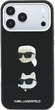 Etui do smartfona Apple iPhone 18 Pro Max/iPhone 17 Pro Max Karl Lagerfeld Saffiano with Karl & Choupette Heads Pins & Logo Black (3666339650308) - obraz 2