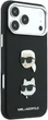 Etui do smartfona Apple iPhone 18 Pro Max/iPhone 17 Pro Max Karl Lagerfeld Saffiano with Karl & Choupette Heads Pins & Logo Black (3666339650308) - obraz 4
