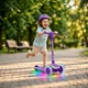 Детский самокат 3-колесный Smart с музыкой и подсветкой (полиуретановые колеса), фиолетовый (DP-1256608341) - изображение 2