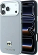 Etui do smartfona Apple iPhone 18 Pro/iPhone 17 Pro Karl Lagerfeld Grained Karl Head Metal MagSafe Grey (3666339659080) - obraz 1