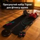 Просунутий набір Tiguar для фітнесу вдома: килимок Deluxe, ролик для преса, 3 стрічки Hip Band, гантелі, обтяжувачі та еспандер легкий опір, синьо-чорний (FITNESS-ADVANCED-02) - зображення 1
