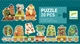 Puzzle Djeco Trio Leśny pociąg 20 elementów (DJ08194) (3070900081949) - obraz 1