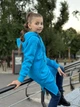 Тепле спортивне плаття для дівчинки з капюшоном ТМ Ластівка 24_2082 110 - 116 см Бірюзовий - изображение 4