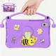 Противоударный детский чехол EVA Yellow Bee с подставкой и ручкой-держателем для Samsung Galaxy Tab A11 / Tab A9 экран 8.7" дюймов (SM-X135, SM-X130, SM-X115, SM-X110) Фиолетовый - изображение 6