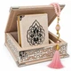 Подарунковий набір із Кораном і тасбіхом Velvet Gift Set Рожевий - изображение 1